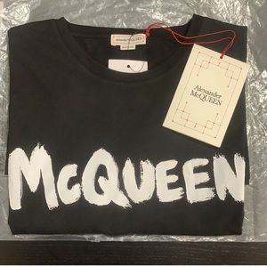 Men's McQueen Graffiti T-shirt in Black